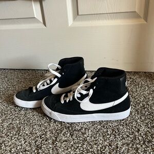 Nike Black and White High-Top Sneakers